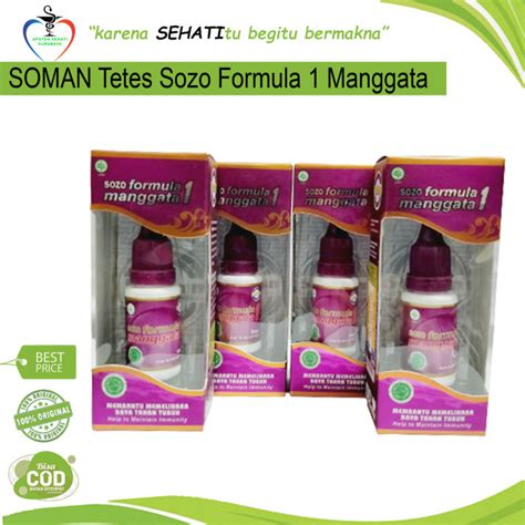 SOMAN SOZO FORMULA MANGGATA JAMU TETES HERBAL DIABETES Lazada Indonesia