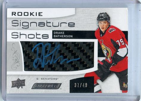 Upper Deck Engrained Rookie Signature Shots Blue Rss Ba