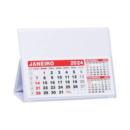 Calendário de Mesa Grande em PVC Personalizado Personaliza Copos