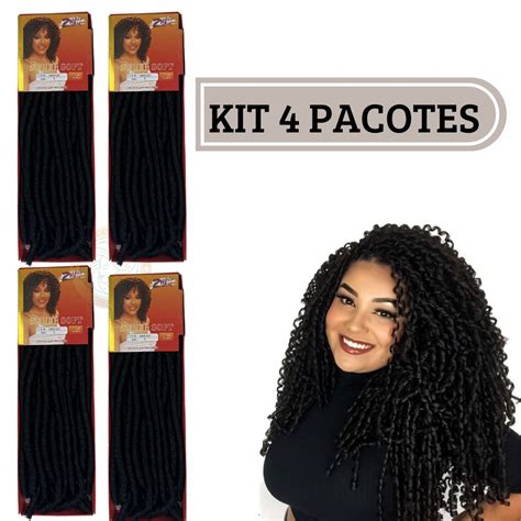 Kit Cabelo Nina Softex Original Crochet Braid Original Direto Fabrica