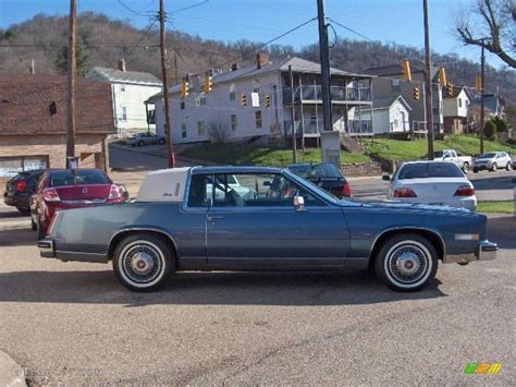 1985 Light Royal Blue Metallic Cadillac Eldorado Biarritz Coupe