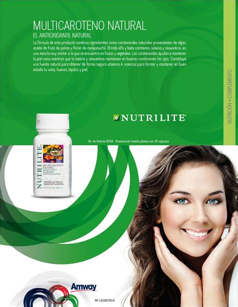 Productos amway Nutrilite Programa de nutrición