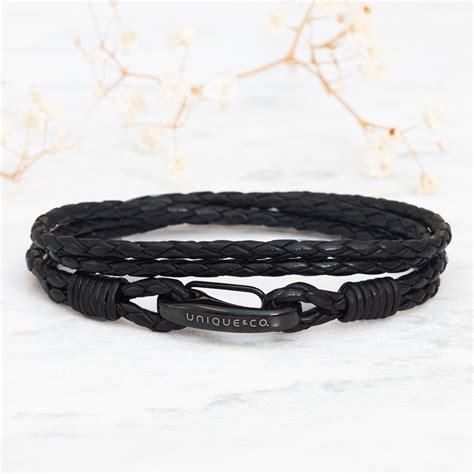 Men S Leather Bracelets Braided Handmade Modern Lora Moi