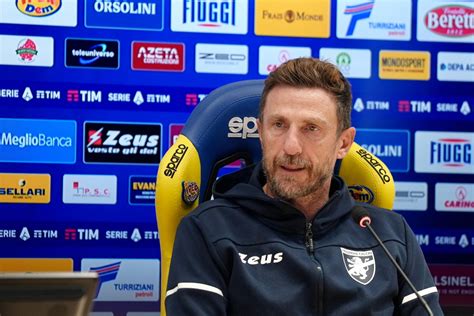 Frosinone Calcio Conferenza Pre Juventus Di Di Francesco Le Parole