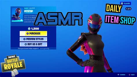 Asmr Fortnite New Pitstop Storm Racer Skins Daily Item Shop Update 🎮