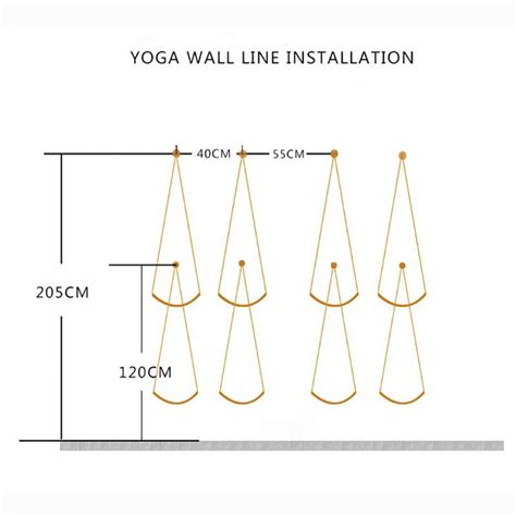 Iyengar Yoga Wall Ropes Sling Kit Yoga Antigravity Grandado