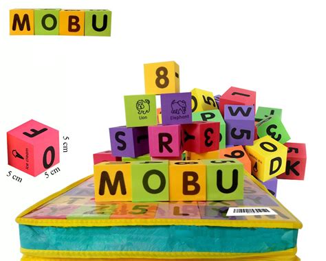 Galleon Mobu Eva Foam Building Blocks 30 Pcs Soft Alphabet Blocks