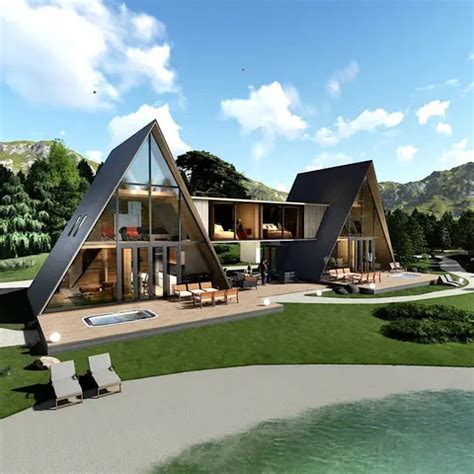 Airbnb Maison Prefabriquee Casas Prefabricadas Modernas Cabin Kit A