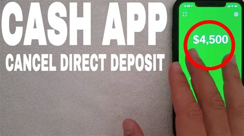 How To Cancel Cash App Direct Deposit YouTube