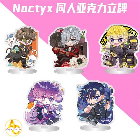 Standee Nijisanji En Noctyx Acrylic Stand Sonny Uki Alban Fulgur Yugo