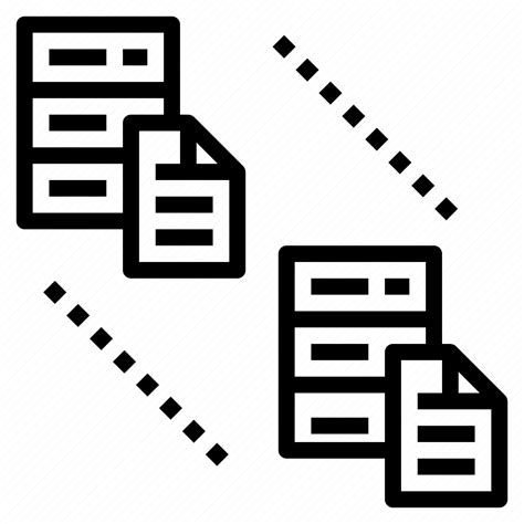 Business Copy Data Database Replication Technique Transfer Icon