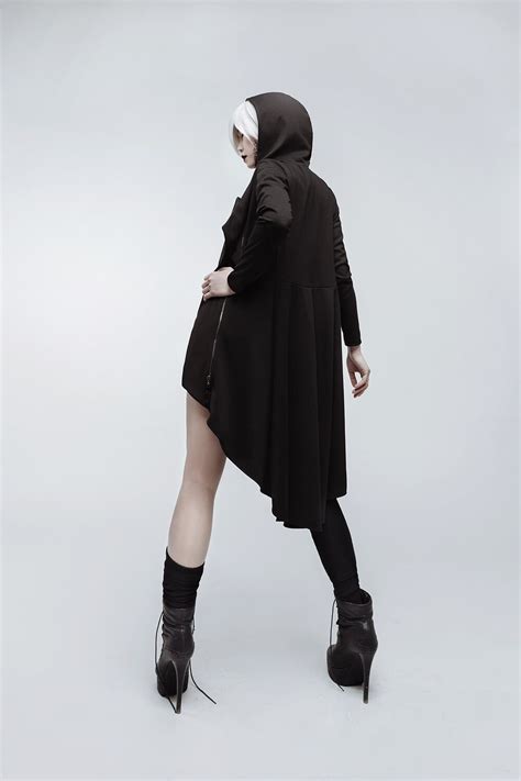 Gothic Dark Dress for Fashion Vampire Costume, Oversized Cardigan ...