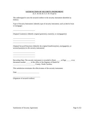 Satisfaction Deed Trust Doc Template PdfFiller