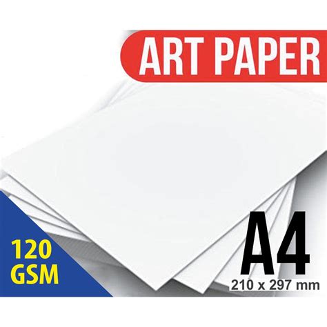 Jual Kertas Art Paper 120 Gram Ukuran A4 Art Glossy Paper 120 Gsm A4