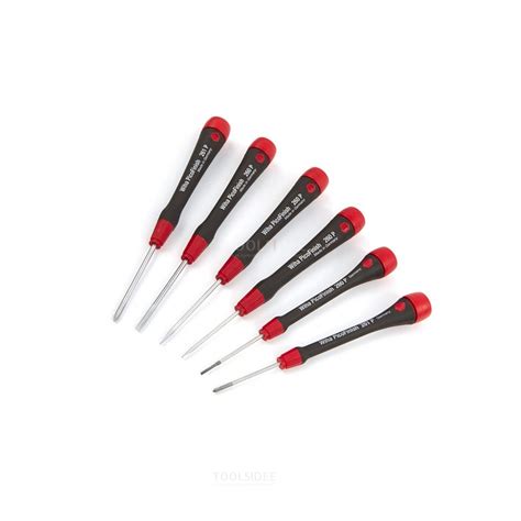 Wiha Fine Screwdriver Set Picofinish 6 Piece 260pk6 Uk