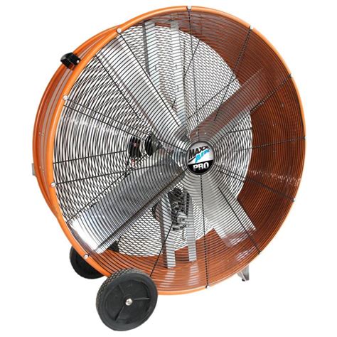 Maxxair In Industrial Heavy Duty Speed Belt Drive Pro Drum Fan