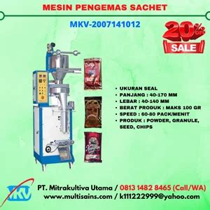 Jual Mesin Pengemas Sachet Harga Distributor Dan Toko Beli Online