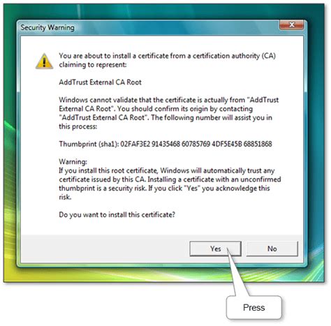 How To Install Or Import A Root Certificate In Windows