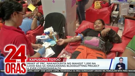 Kapusong Totoo Gmakf Bloodletting Project Afp Nagdonate Ng 4m 24