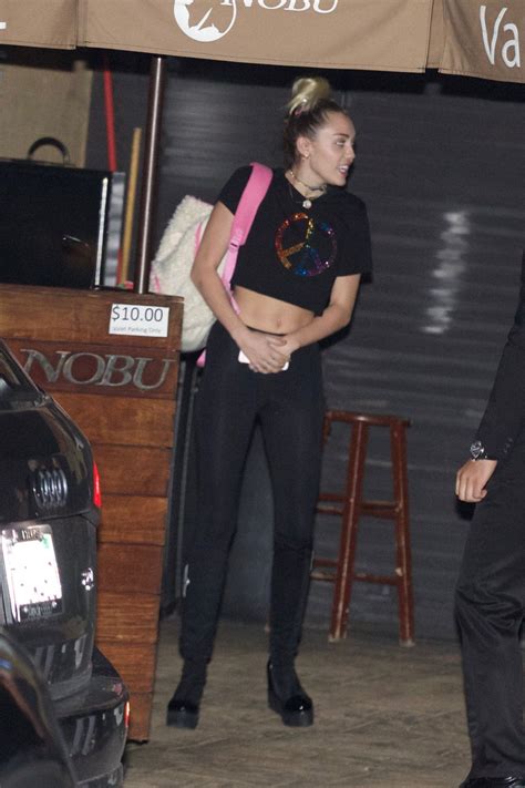 MILEY CYRUS at Nobu Restaurant in Malibu 01/11/2017 – HawtCelebs