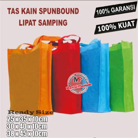 Tas Kain Spundbond Tas Berkat Hajatan Sukawa Bag Lipat Samping