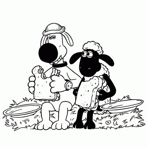 Shaun The Sheep Coloring Pages Printable Coloring Free