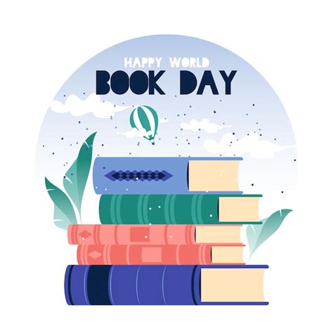 Día mundial del libro en diseño plano Vector Gratis