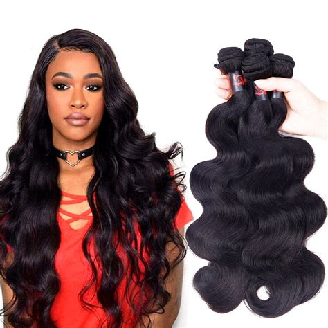 Peruvian Body Wave Human Hair Bundles 14 16 18 20 4 Bundles 400g Mink 8a