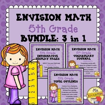 Envision Math Common Core Th Grade Bundle By Mseducator Tpt