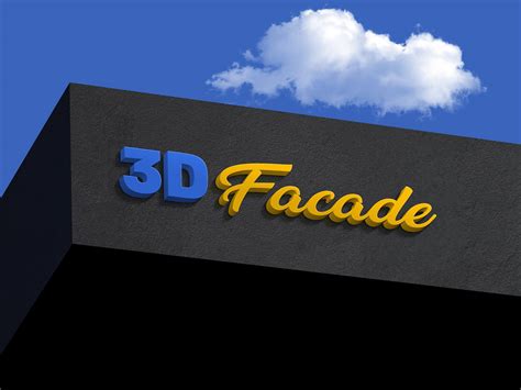 Free Shop Facade 3D Logo Mockup PSD :: Behance