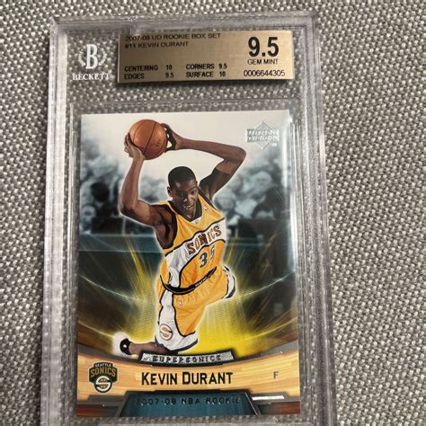 2007 08 Upper Deck NBA Rookie 11 Kevin Durant RC For Sale Online