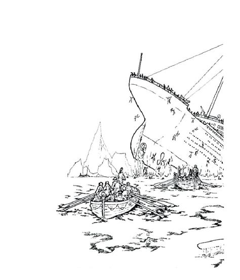 Titanic Sinking Coloring Pages at GetDrawings | Free download