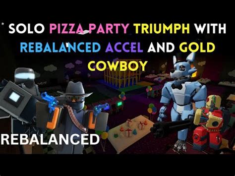 SOLO PIZZA PARTY TRIUMPH WITH REBALANCED ACCEL AND BUFFED GOLDEN COWBOY