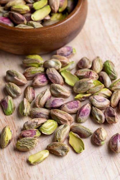 Premium Photo Crispy Delicious Pistachios With Salt Without Shell