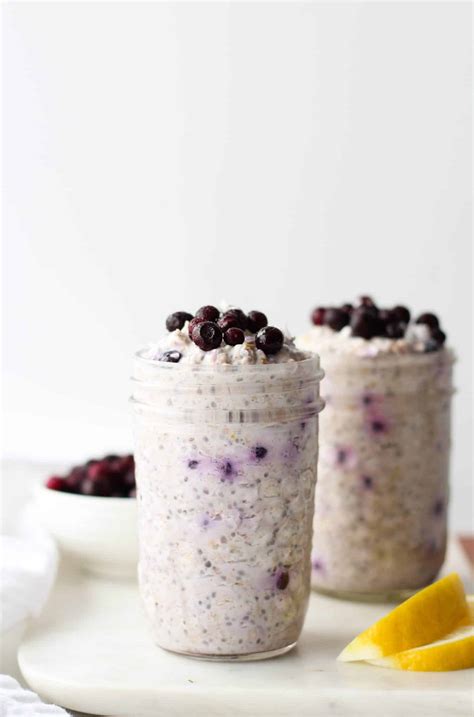 Nutritious Lemon Blueberry Overnight Oats Hannah Magee Rd