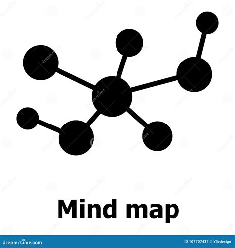 Icono Del Mapa De Mente Estilo Simple Ilustraci N Del Vector The