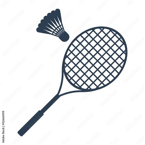 Icon Badminton Vector Stock Vector Adobe Stock