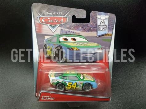 Disney Pixar Cars Johnny Blamer Faux Wheel Drive Piston Cup