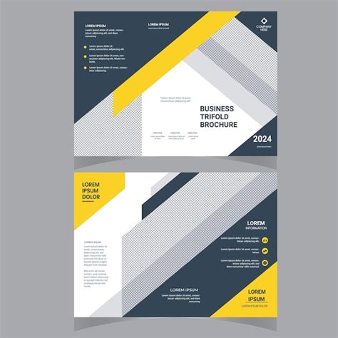 Design De Brochura Trifold De Marketing Empresarial Projeto De Modelo