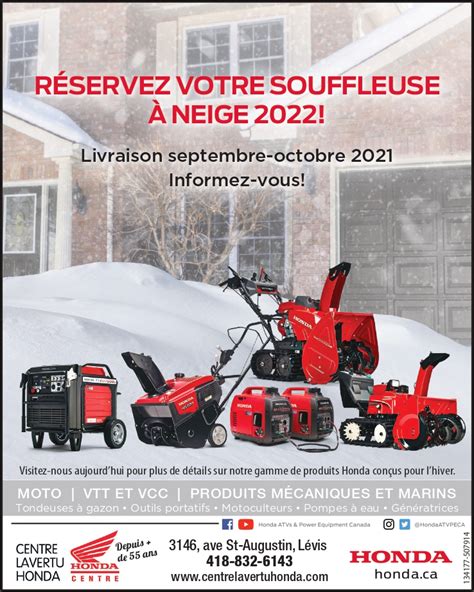 Honda Souffleuses à neige HSS928CT en vente à Lévis Centre Lavertu Honda