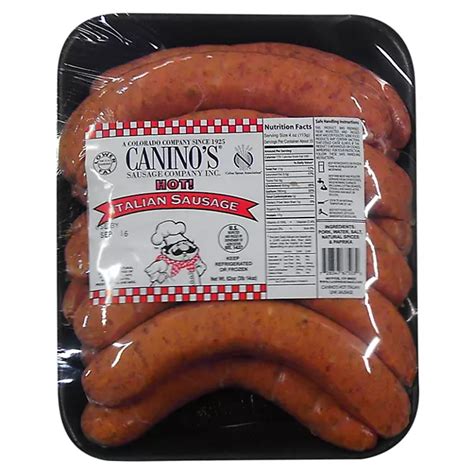 Canino S Hot Italian Sausage 62 Oz Sam S Club