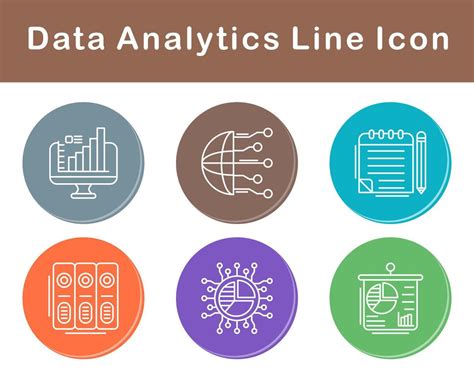 Data Analytics Vector Icon Set 21431748 Vector Art At Vecteezy