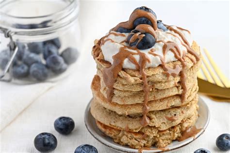 Blueberry Oatmeal Pancakes