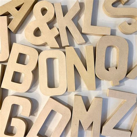 Paper Mache Letters - Etsy