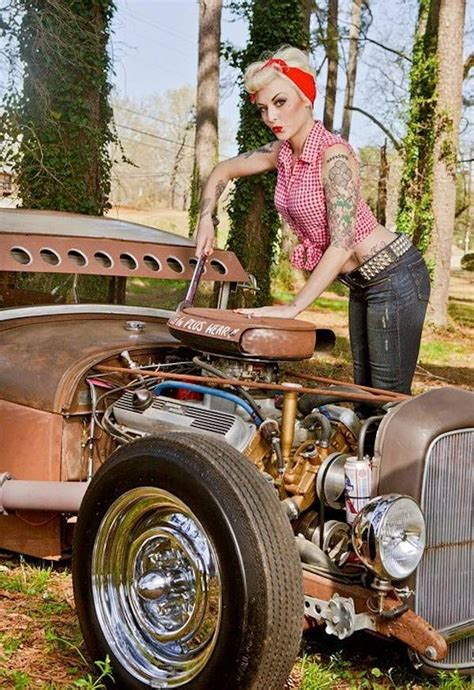 Pin Up Girls So Cute Pin Ups Rat Rod Girls Hot Rods Pin Up