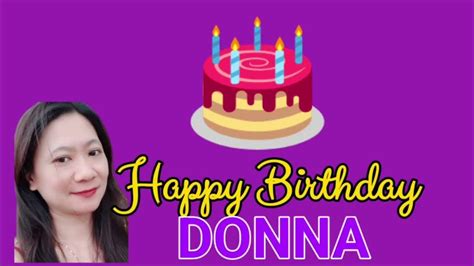 Happy Birthday Donna Youtube