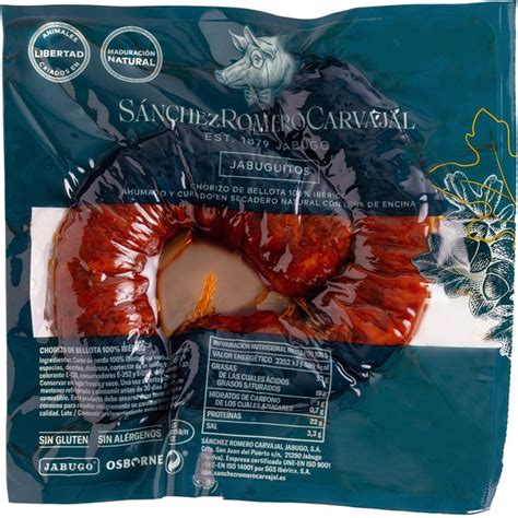 Comprar Jabuguitos chorizo de bellota 100 ibérico sin gluten sin