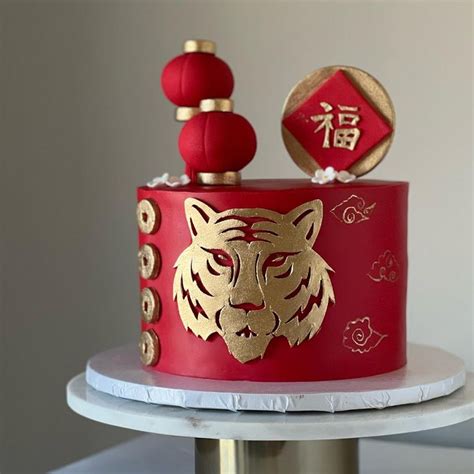 Chinese New Year cake | Chinese new year cake, New year's cake, New year cake designs