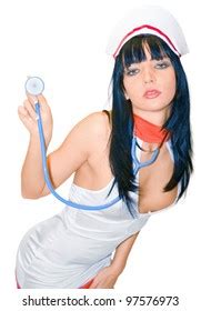 Sexy Nurse Stethoscope Stock Photo Edit Now