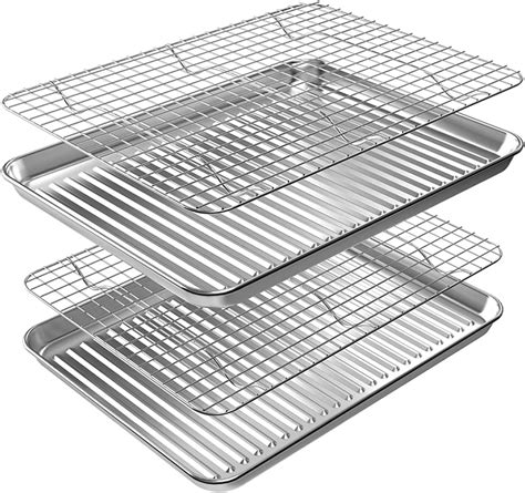 Amazon Small Baking Sheet With Cooling Rack Set 2 Baking Pans 2